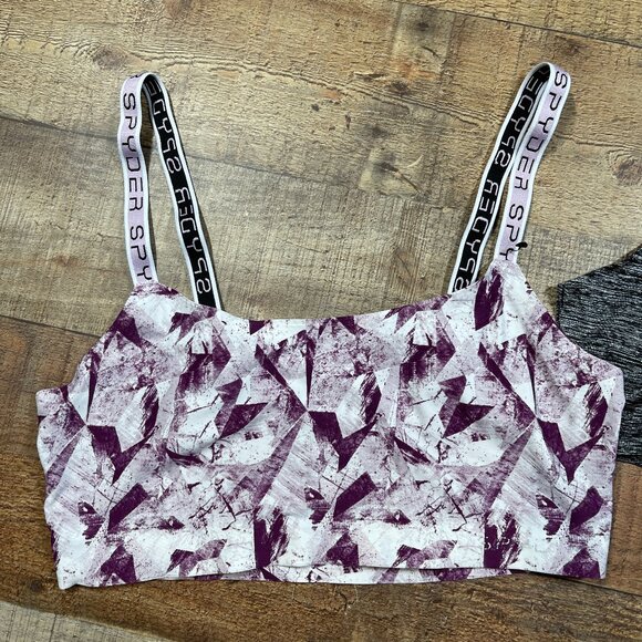 Spyder Set of 2 Unlined Sports Bras size Large - Picture 5 of 5